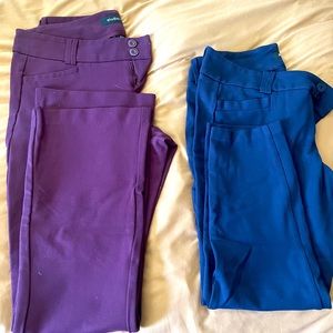 2 pair Torrid ponte knit pants